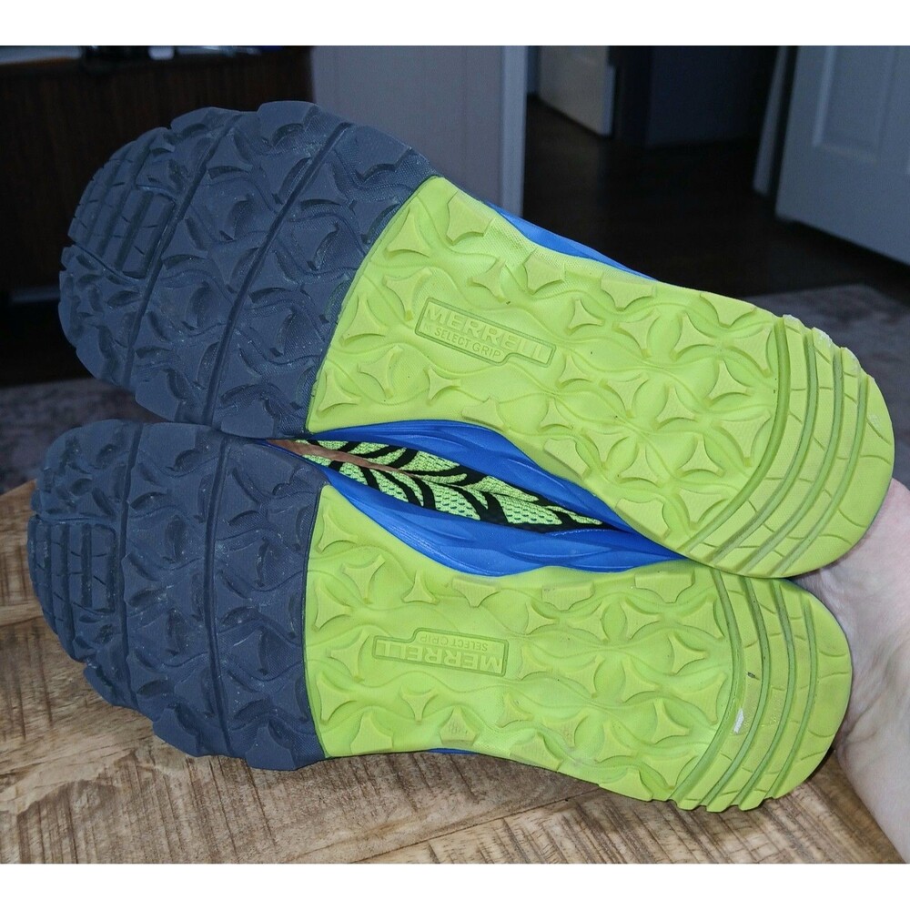 Merrell ML-BOYS HYDRORUN 2.0 Water Trail Shoes Blue Neon Yellow Size US 6M EU 37 - Picture 11 of 16